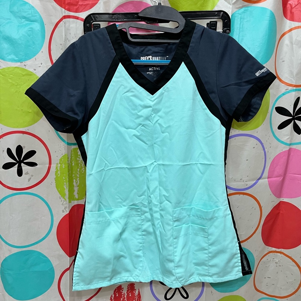 surf aqua grey’s anatomy scrubs set